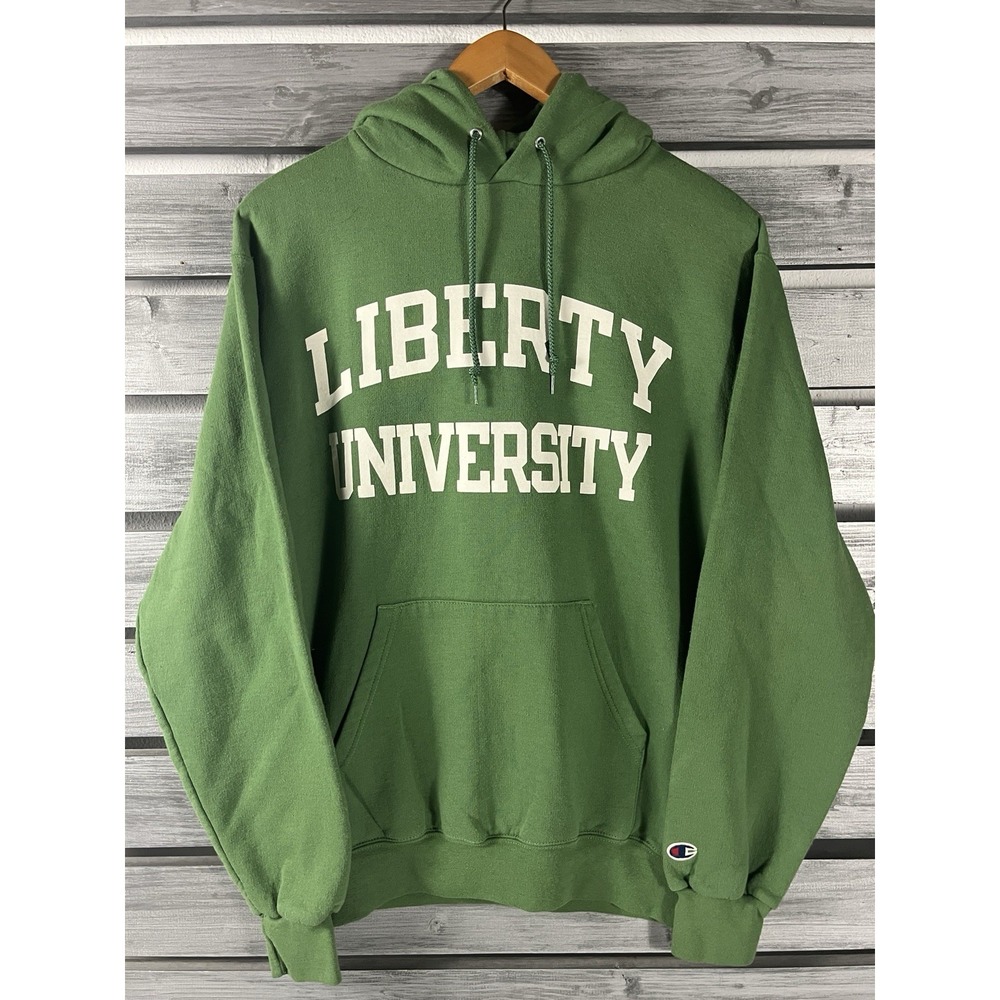 Champion Green Liberty University Hoodie